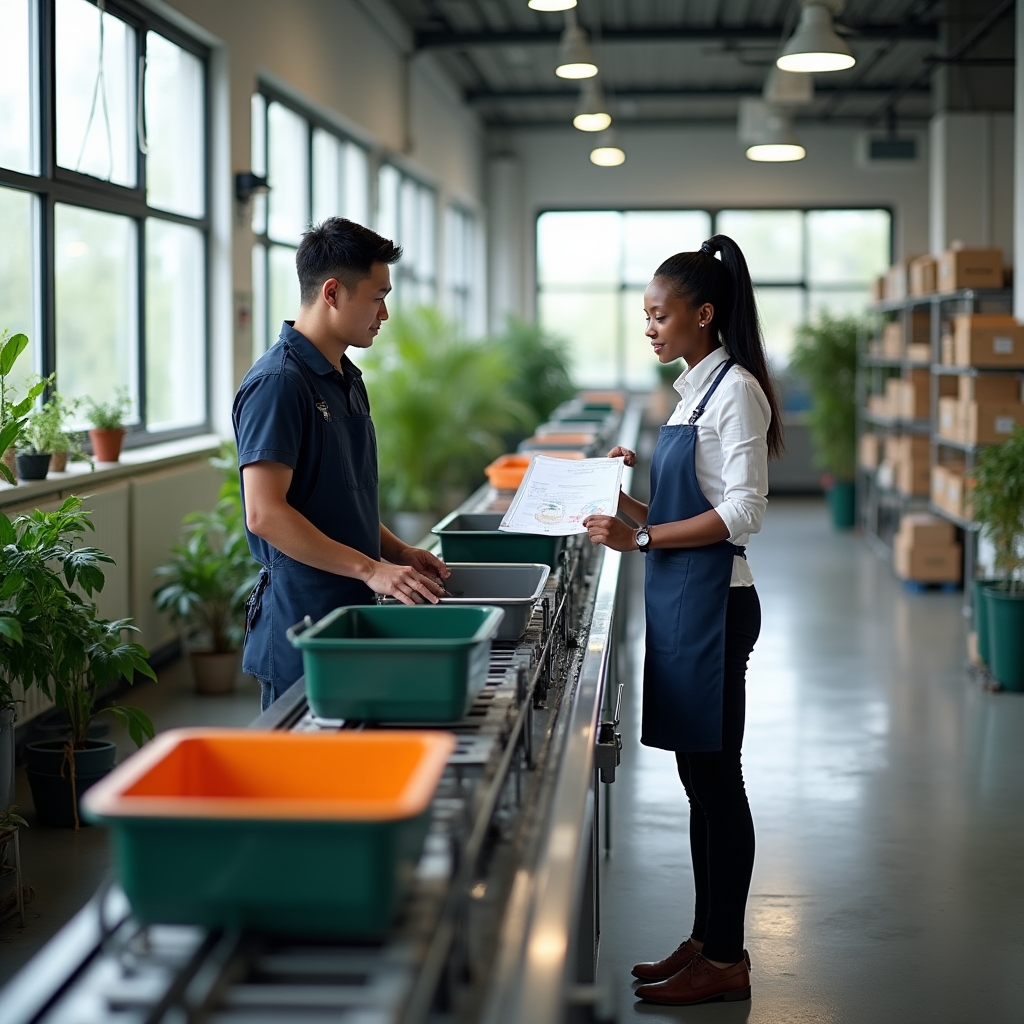 Waste reduction practices on a manufacturing production line